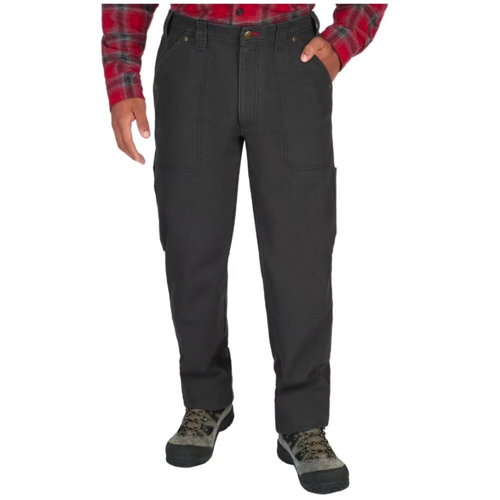 Coleman Fleece Lined Stretch Tear Resistant Pants Blk/Dark Grey Sz 34x30 NWT